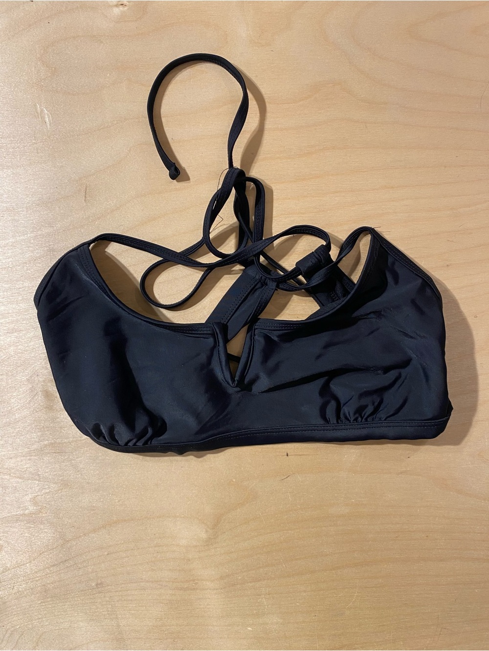 Xhilaration Black Strappy Bikini Top XL (RG) - Picture 3 of 6